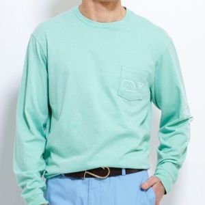 vineyard vines Whale Long-Sleeve Tee Capri Blue